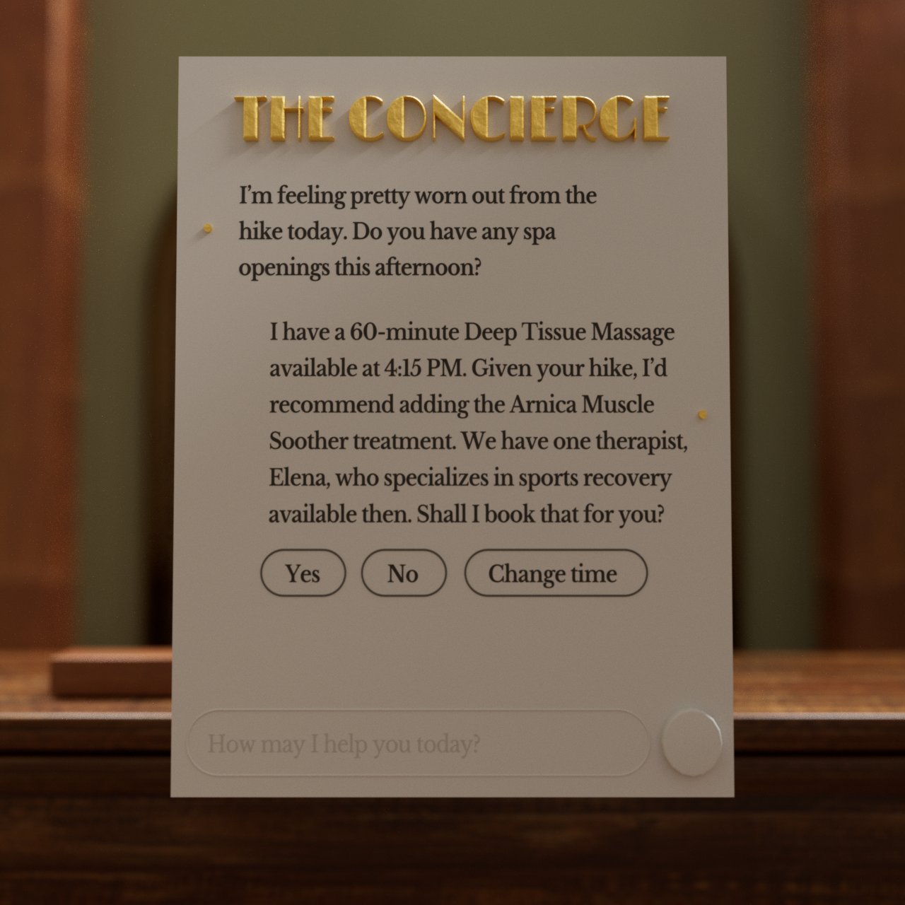 Concierge UI
