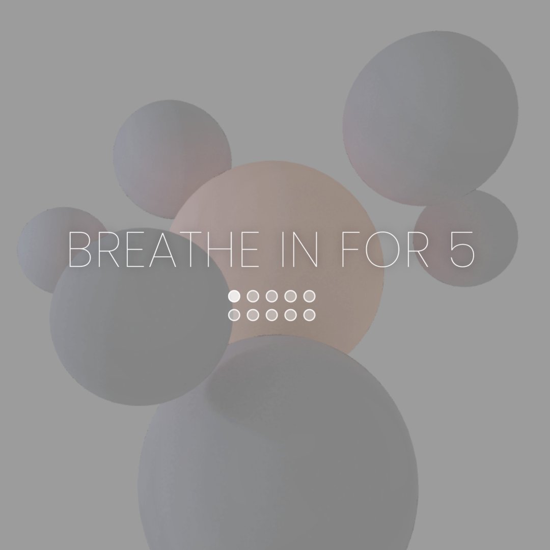 A still from Sound Spa showing the breathing exercise interface